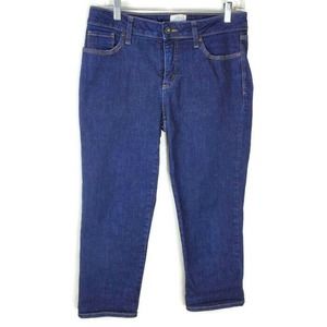 CC - St. John's Bay Capri Crop Jeans Pants Women's Size 6 Blue Denim Stretch
